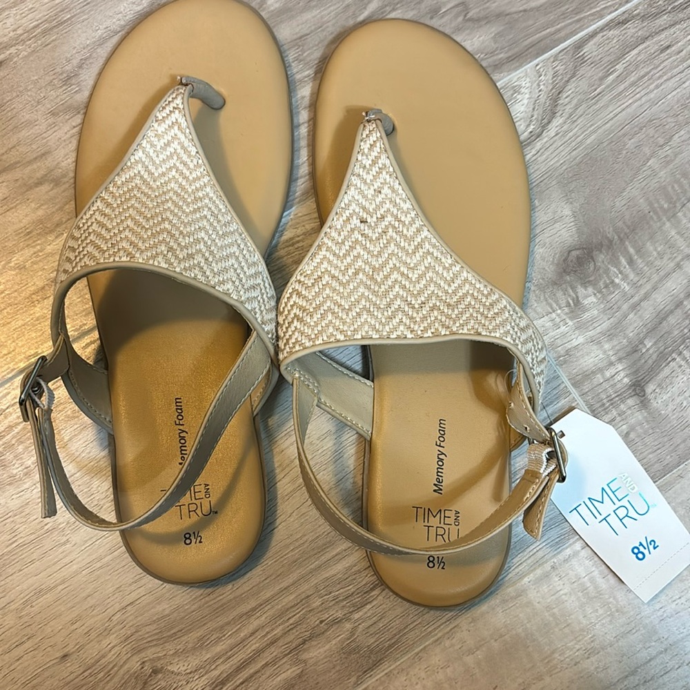 Time and Tru sandals from Walmart.